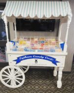Blue candy sweet cart