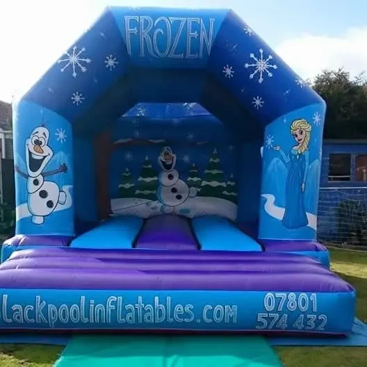 cropped-Frozen.webp 12ft x 14ft Frozen Theme Bouncy Castle - Image 1