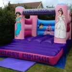 12ft x 14ft Princess Turret Theme Bouncy Castle