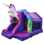 14ft X 18ft Disco Flamingo Bouncy Castle with lights, music & slide